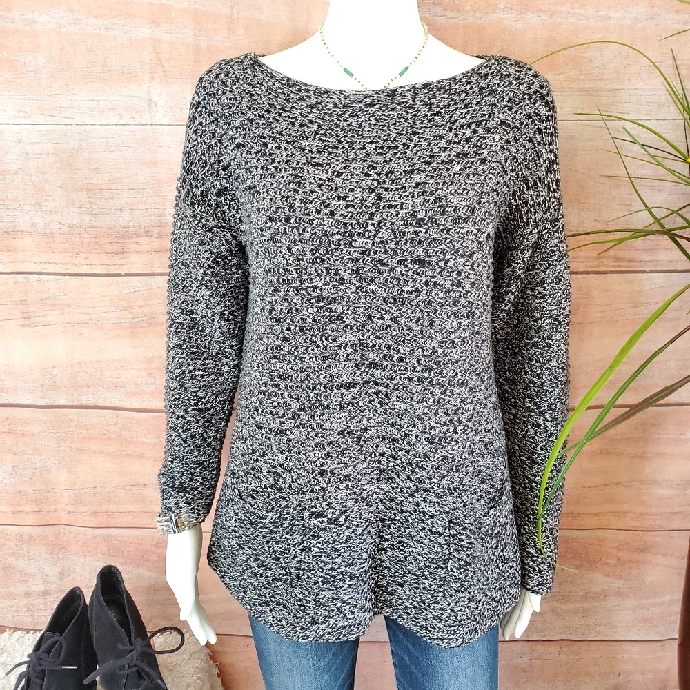 Vince Camuto soft knit marled yarn sweater tunic